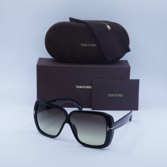 Tom Ford Marilyn FT1037 01B Square Sunglasses – Black/Smoke - Picture 1 of 8